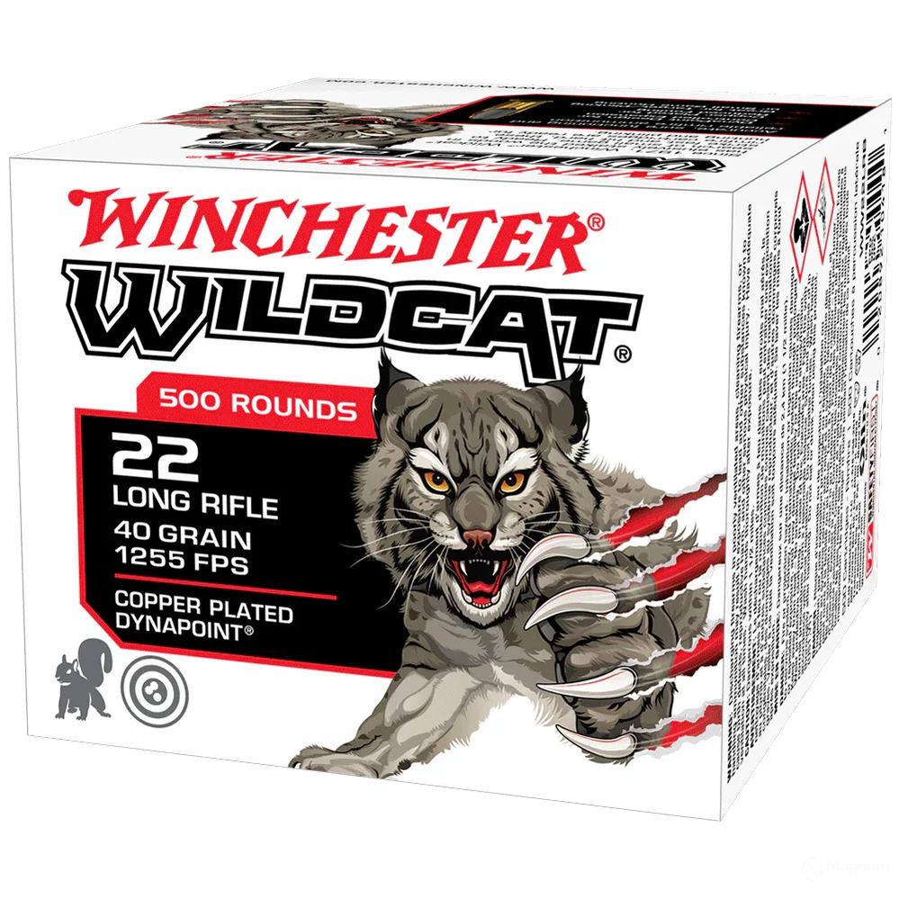 Winchester Wildcat 22LR 40gr Copper Plated Dynapoint