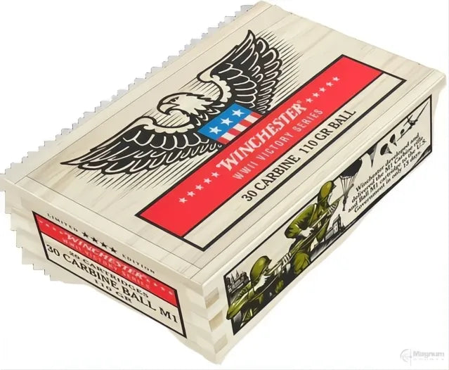 Winchester 30 Carbine Ammunition WWII Victory Series 110 Grain Ball