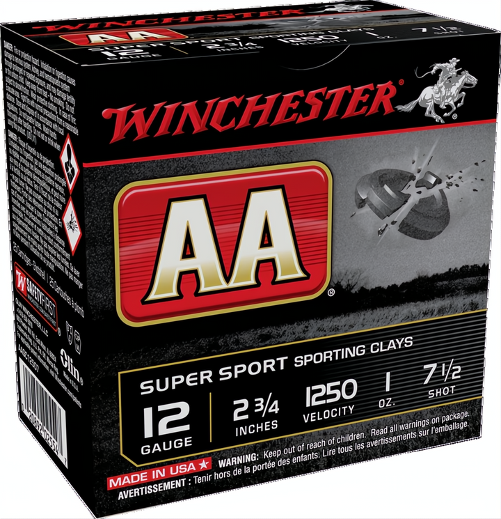 Winchester AA Super Sporting 12G 7.5 2-3/4" 28gm