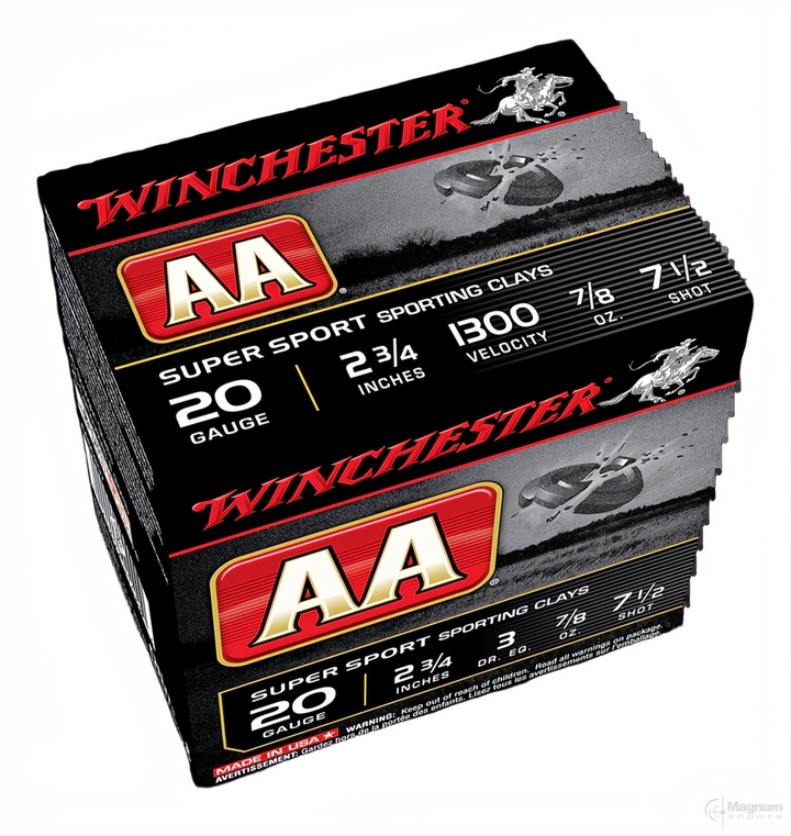 Winchester AA Super Sporting 20G 7.5 2-3/4" 24gm