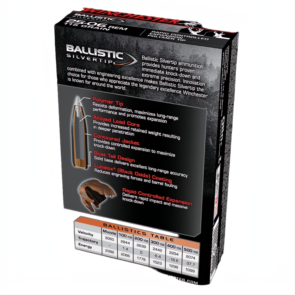 Winchester Ballistic ST 25-06Rem 115gr PT