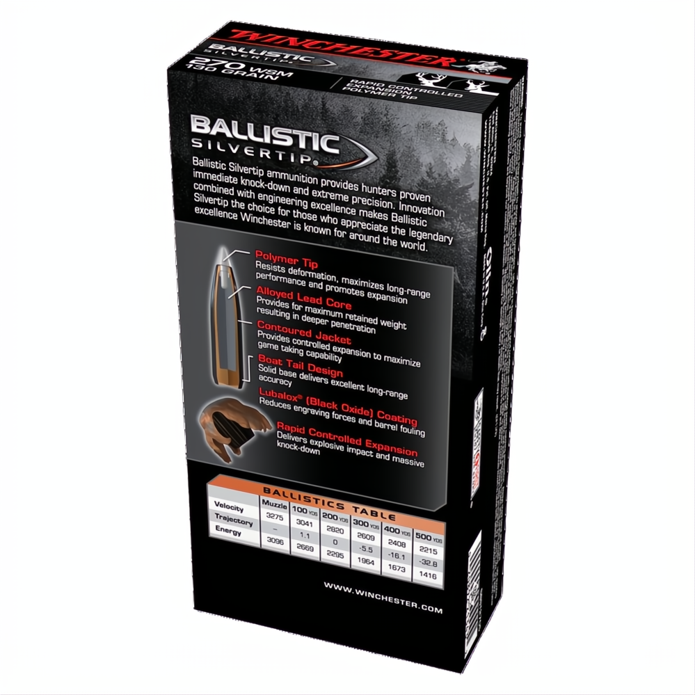 Winchester Ballistic ST 270WSM 130gr PT