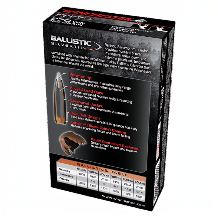 Winchester Ballistic ST 270Win 130gr PT