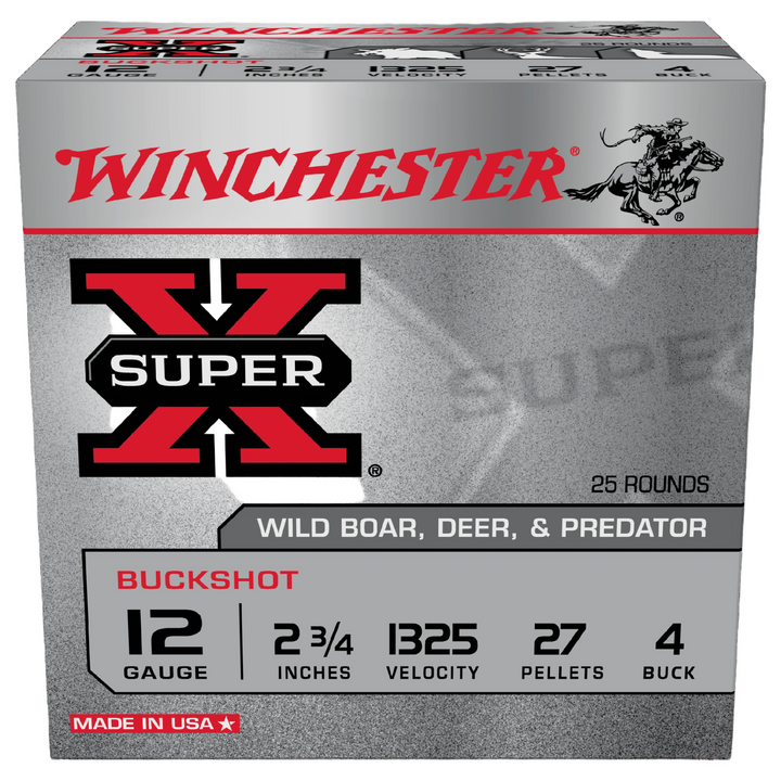 Winchester Buckshot 12G 4Buck 2-3/4" 27 Pellet