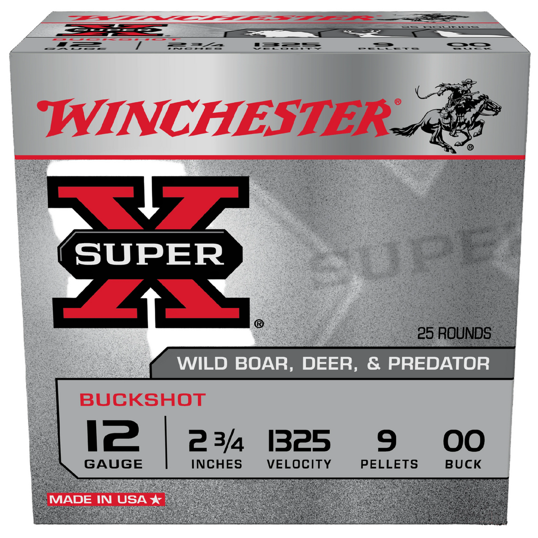 Winchester Buckshot 12G Oo Buck 2-3/4" 9 Pellet