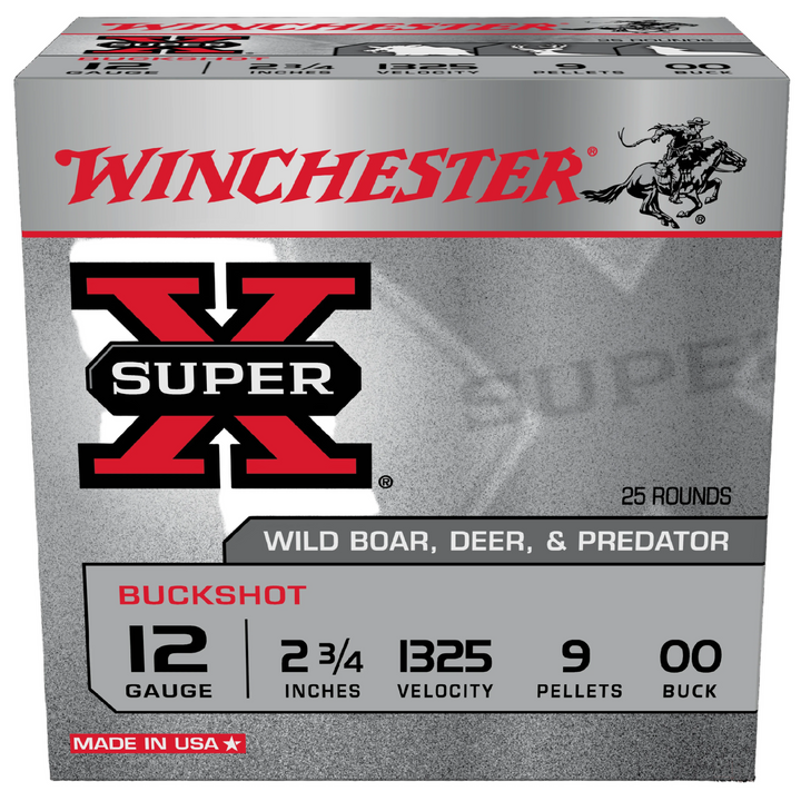 Winchester Buckshot 12G Oo Buck 2-3/4" 9 Pellet