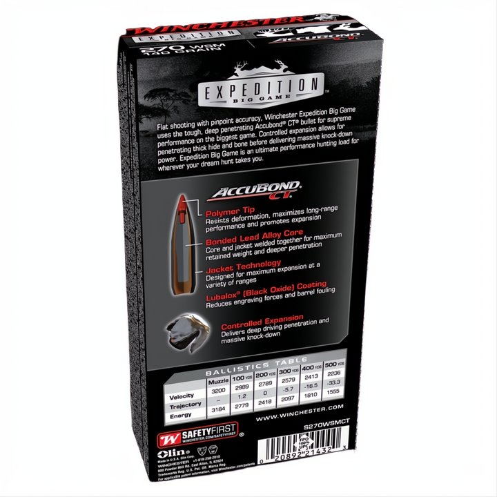 Winchester Expedition Big Game 270WSM 140gr ABCT