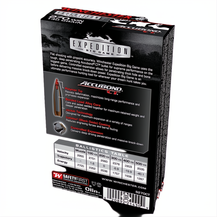 Winchester Expedition Big Game 270Win 140gr ABCT