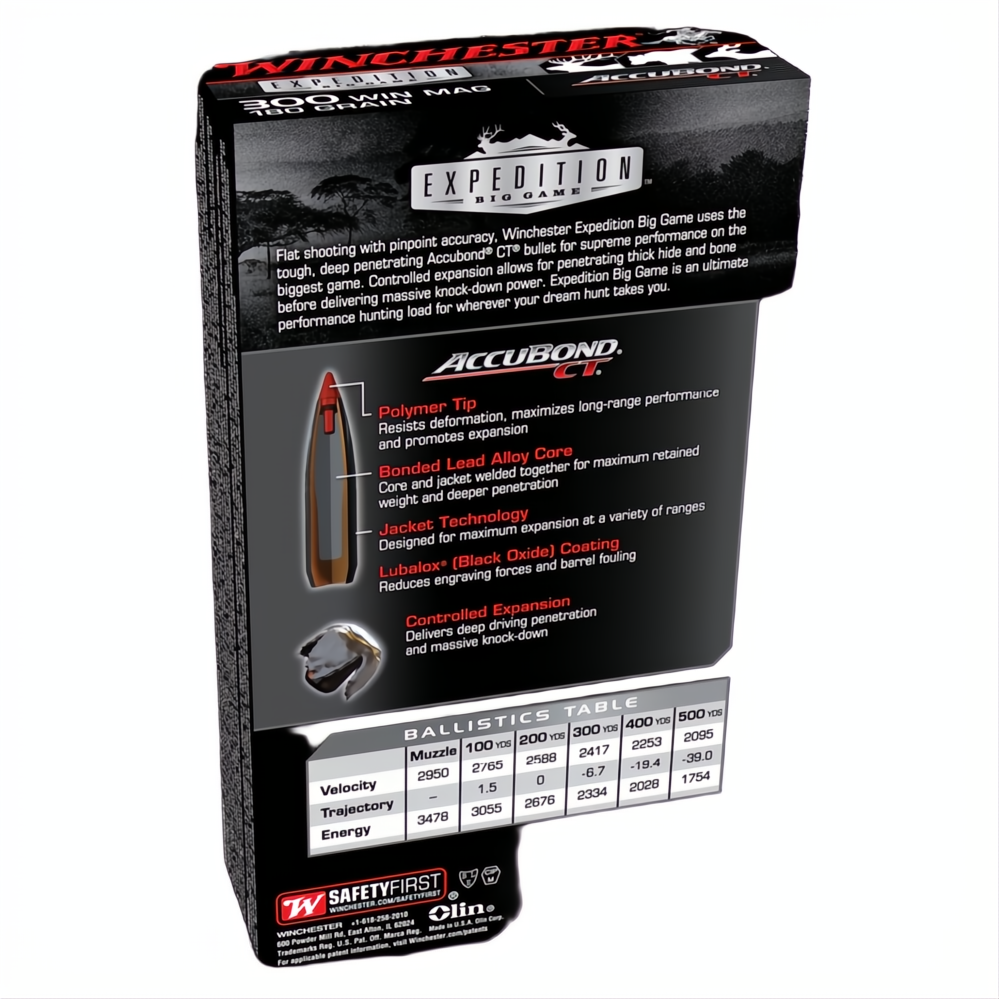Winchester Expedition Big Game 300Wm 180gr ABCT