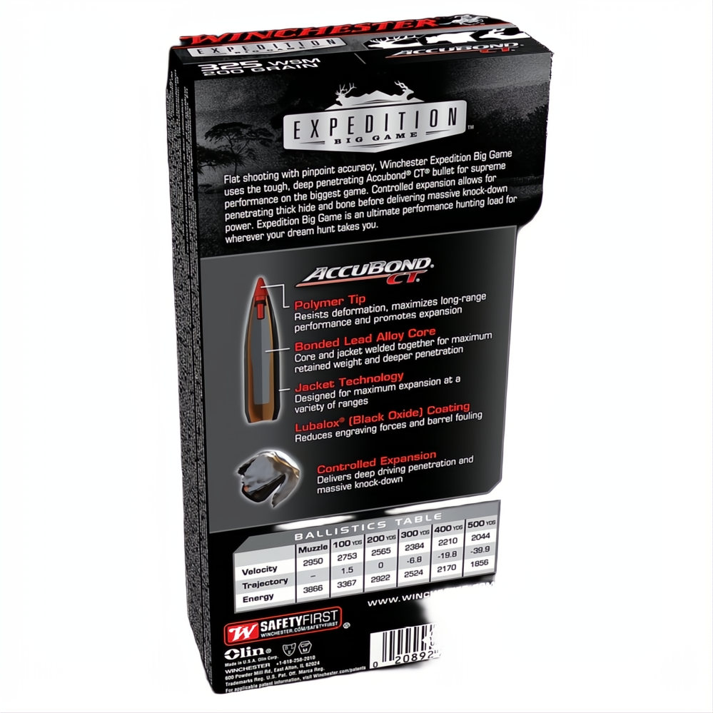Winchester Expedition Big Game 325WSM 200gr ABCT