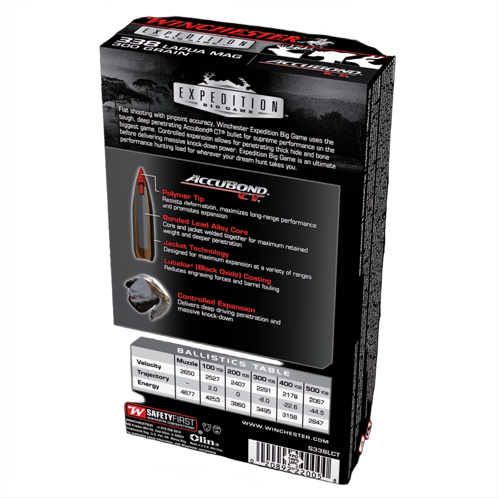Winchester Expedition Big Game 338 Lapua 300gr ABCT