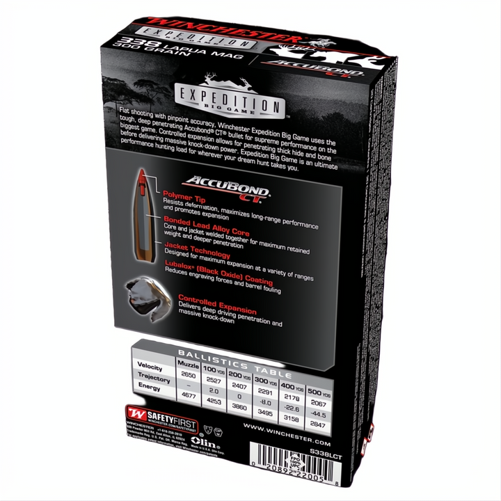 Winchester Expedition Big Game 338 Lapua 300gr ABCT
