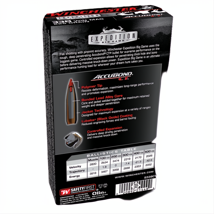 Winchester Expedition Big Game 338Wm 225gr ABCT