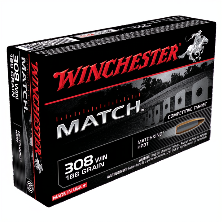 Winchester Match 308Win 168gr Sierra BTHP