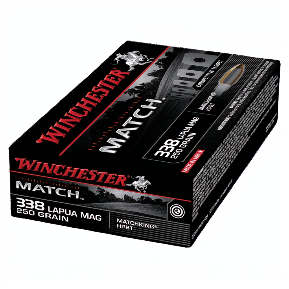 Winchester Match 338 Lapua Mag 250gr HPBT