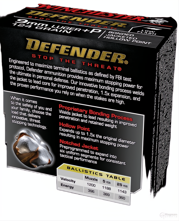 Winchester PDX1 9mm 124gr Bonded