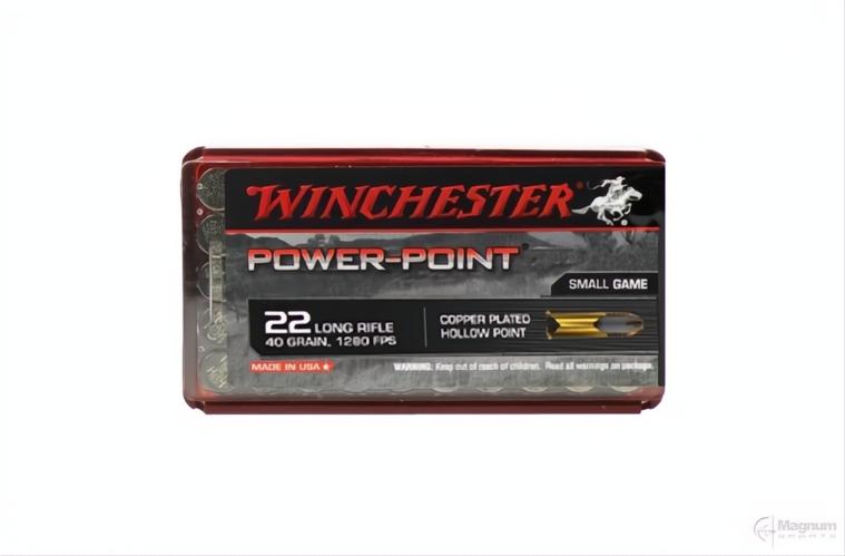 Winchester Power Point 22LR 40gr HP Copper Plated