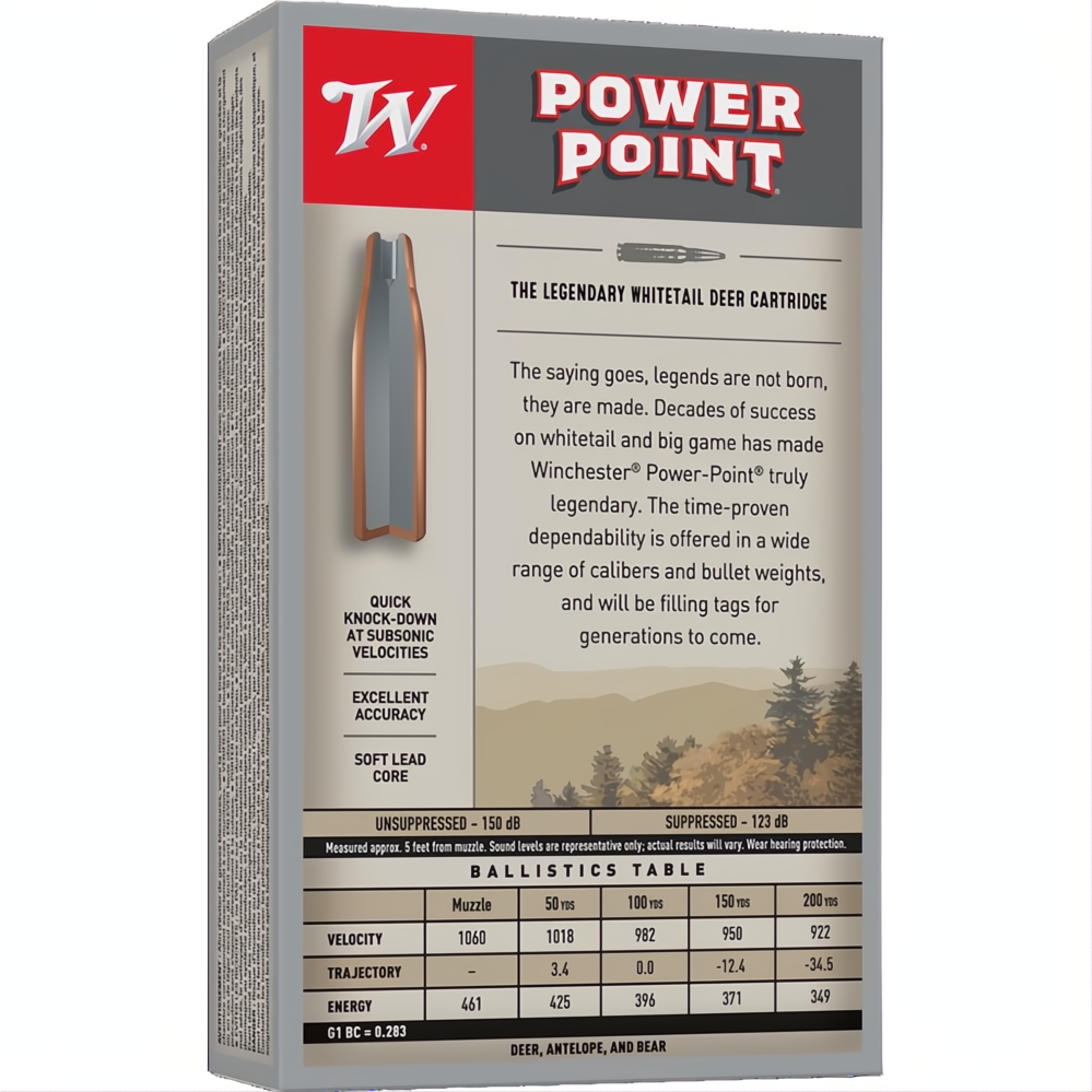 Winchester Power Point 308Win 185gr Subsonic