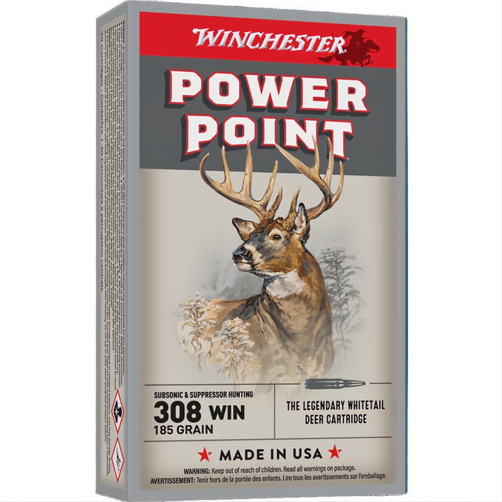 Winchester Power Point 308Win 185gr Subsonic