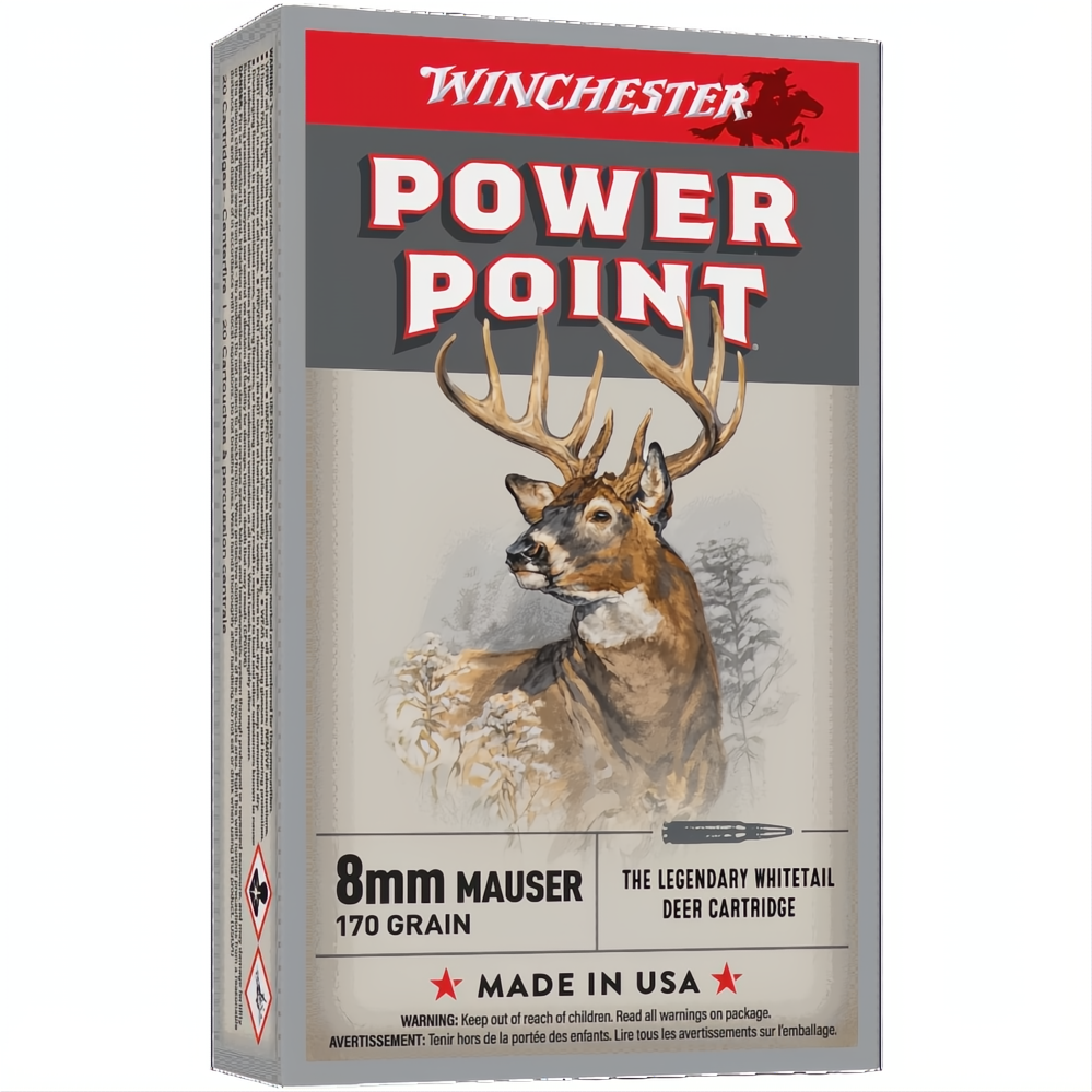 Winchester Power Point 8mm Mauser 170gr PP