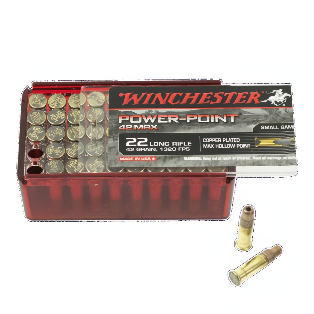 Winchester Power Point Max 22LR 42gr HP Copper Plated