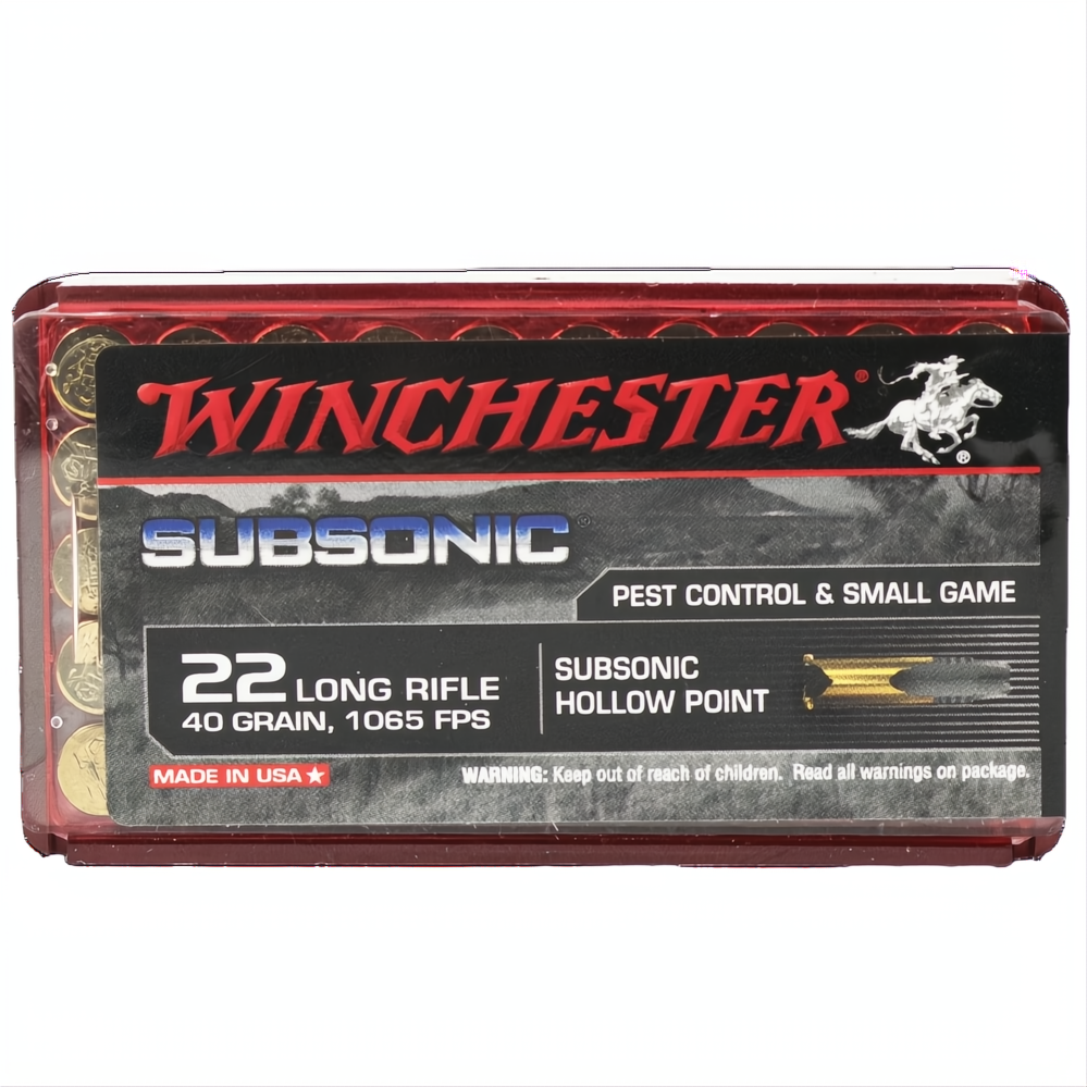 Winchester Subsonic 22LR 40gr HP