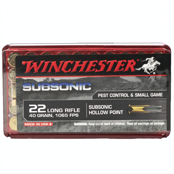 Winchester Subsonic 22LR 40gr HP