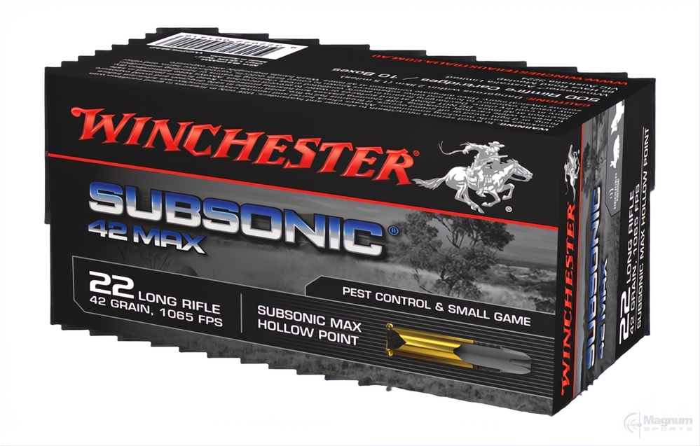 Winchester Subsonic Max 22LR 42gr HP