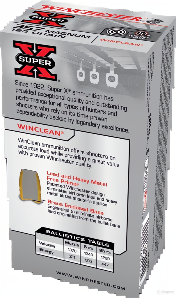 Winchester Super Clean 357 Mag 125gr JFP