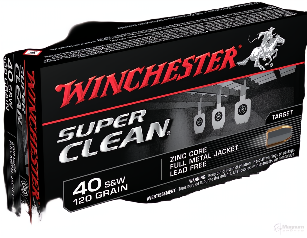 Winchester Super Clean 40S&amp;W 120gr FMJ