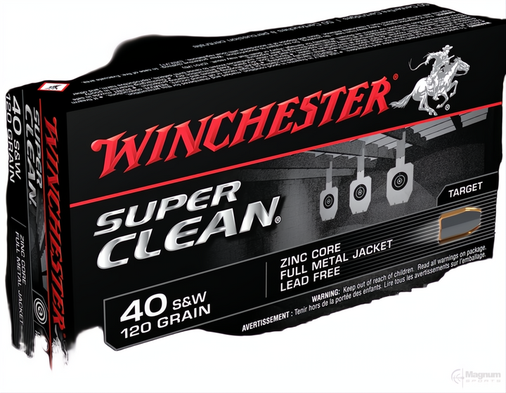 Winchester Super Clean 40S&amp;W 120gr FMJ