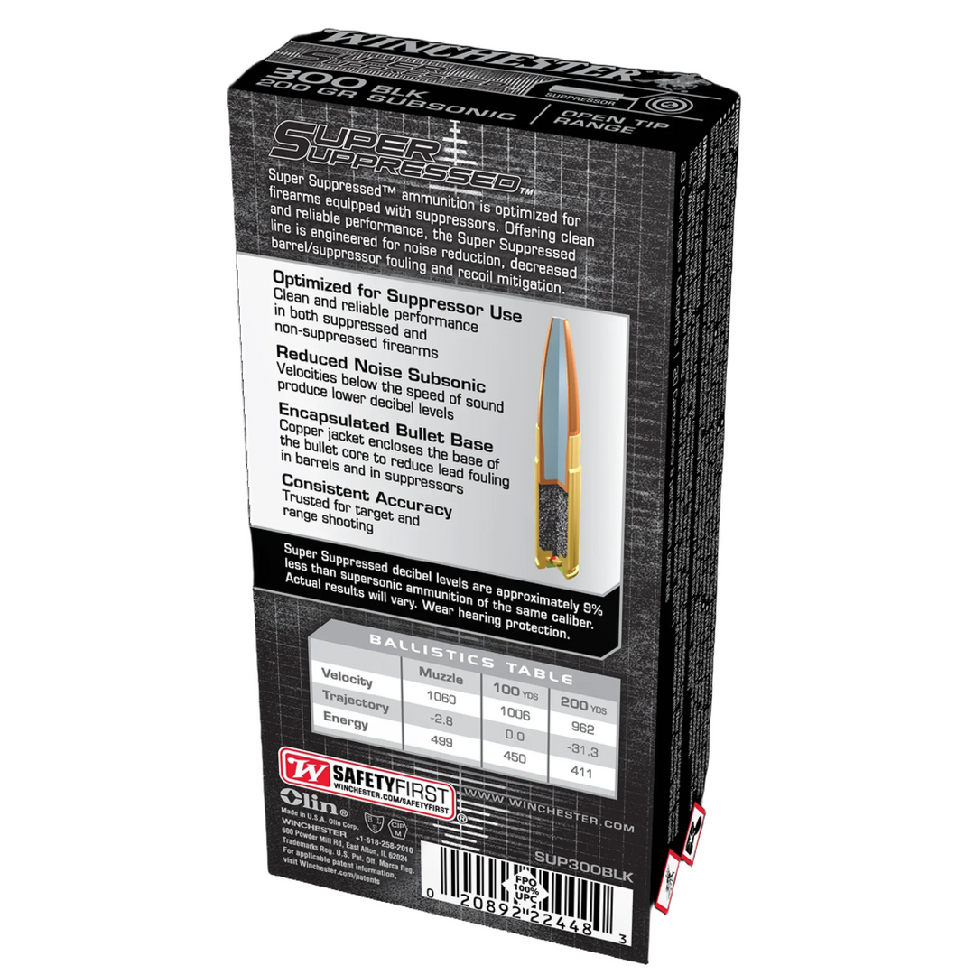 Winchester Super Suppressed 300 Blackout 200gr