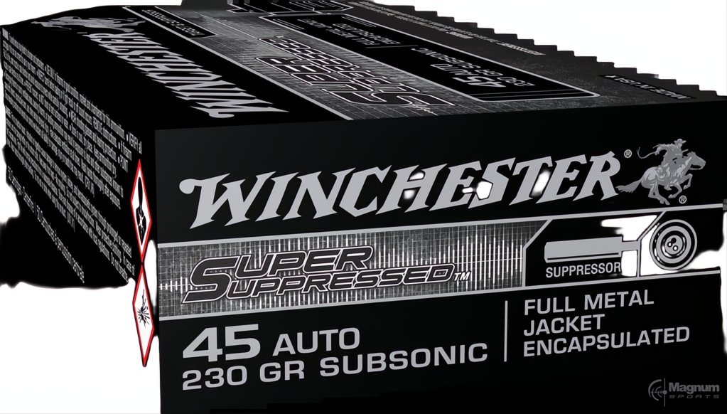 Winchester Super Suppressed 45ACP 230gr FMJ