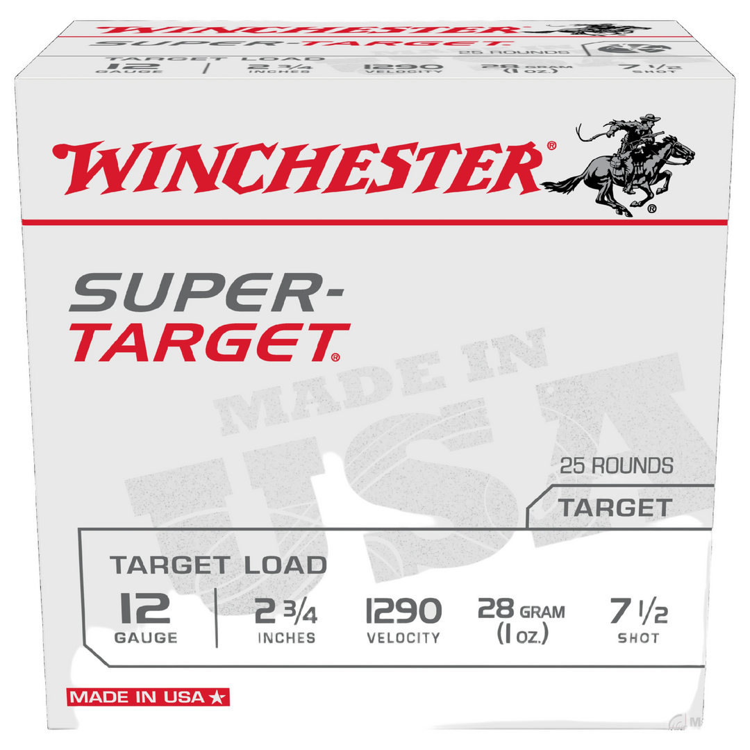 Winchester Super Target 12G 1290fps 7.5 2-3/4" 28gm