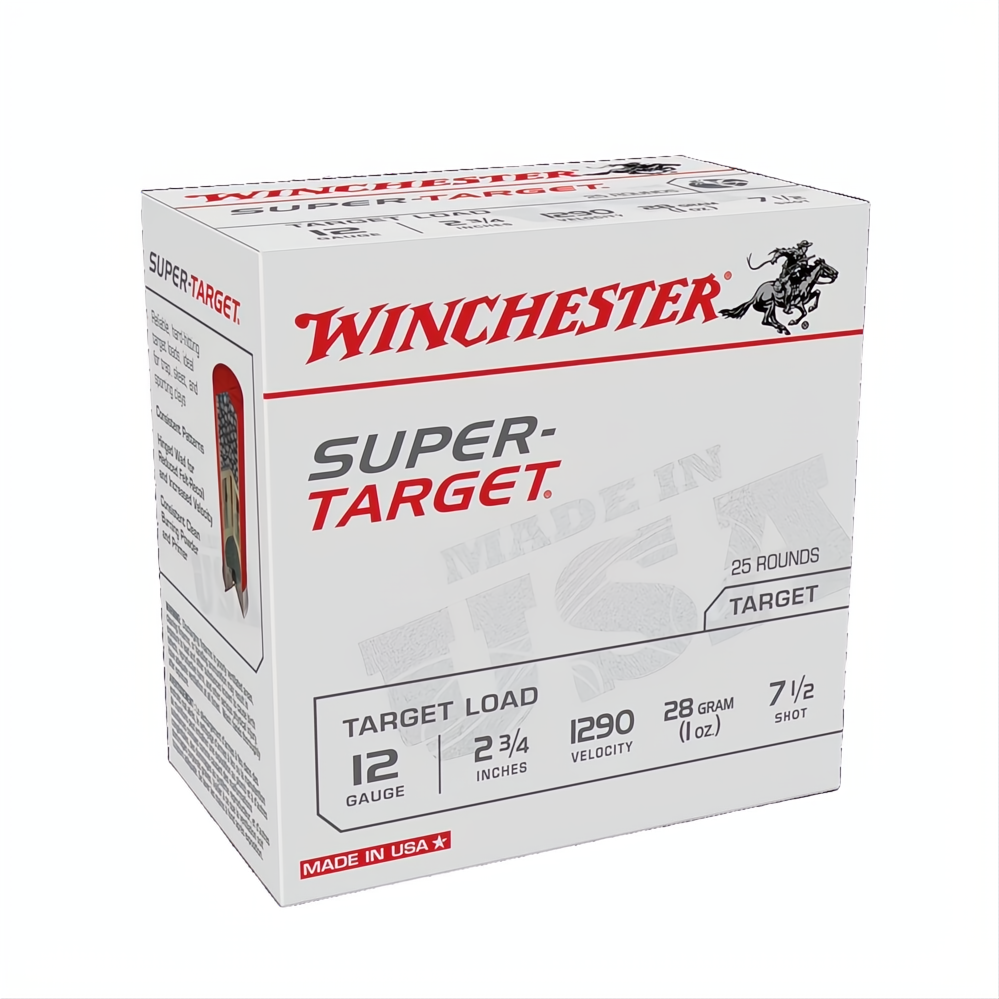 Winchester Super Target 12G 1290fps 7.5 2-3/4" 28gm