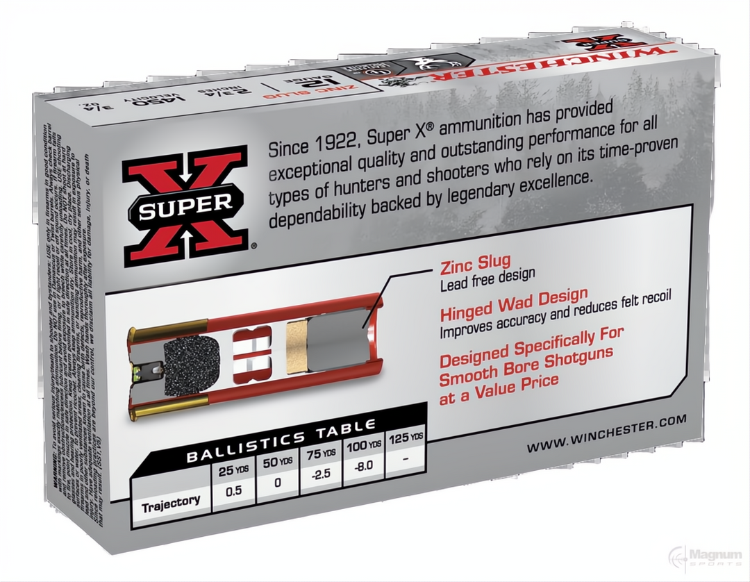 Winchester Super X 12G Rifled Slug LF 2-3/4" 21 gm