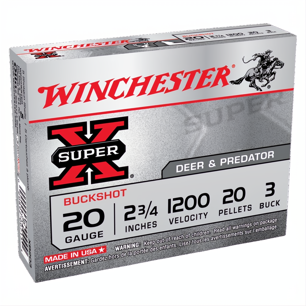 Winchester Super X 20G 3 Buck 2-3/4" 20 Pellet