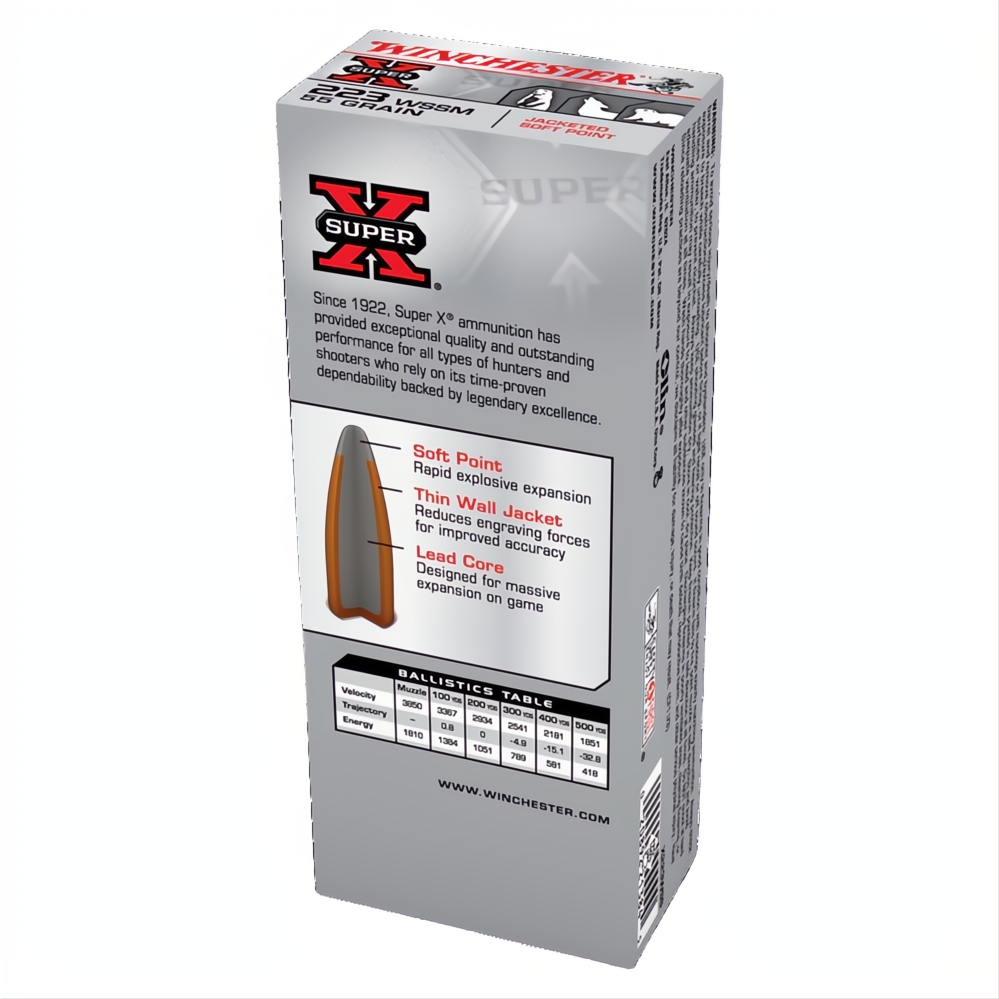 Winchester Super X 223 WSSM 55gr PSP