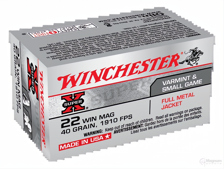 Winchester Super X 22WMR 40gr Fmj
