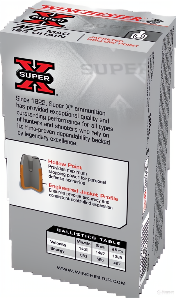 Winchester Super X 357Mag 125gr JHP