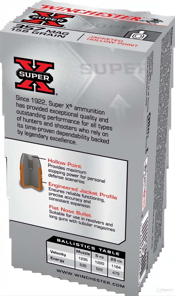 Winchester Super X 357Mag 158gr JHP
