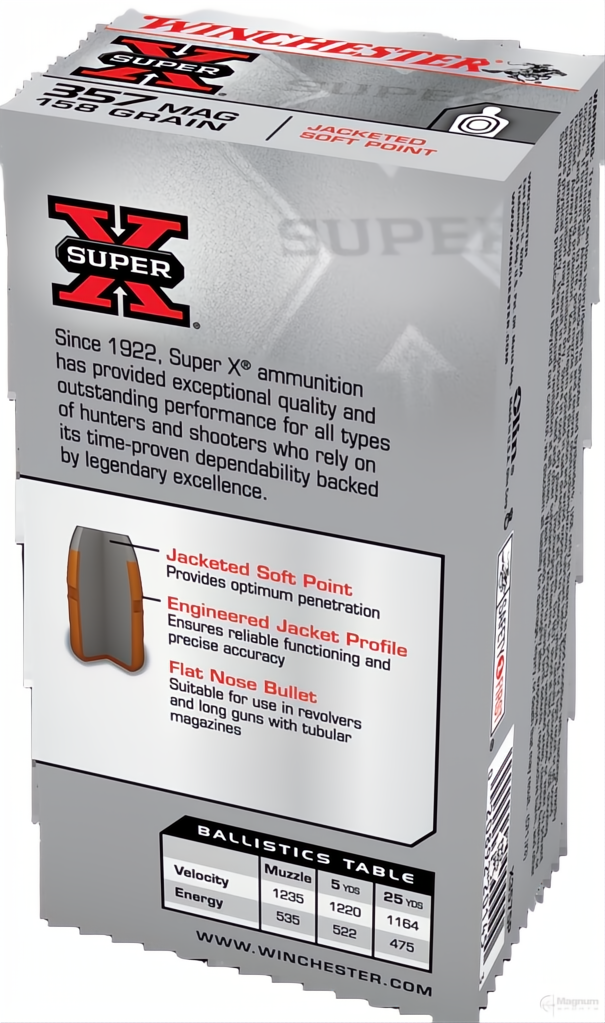 Winchester Super X 357Mag 158gr JSP