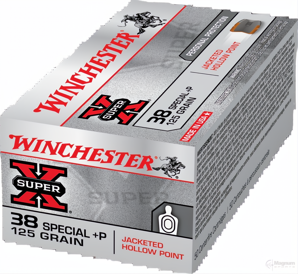 Winchester Super X 38SP +P 125gr JHP