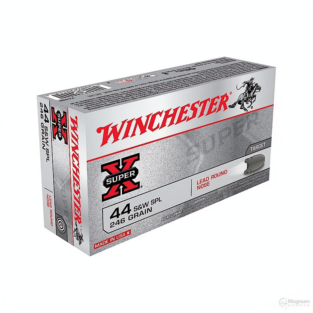 Winchester Super X 44 S&amp;W Special 246gr LRN