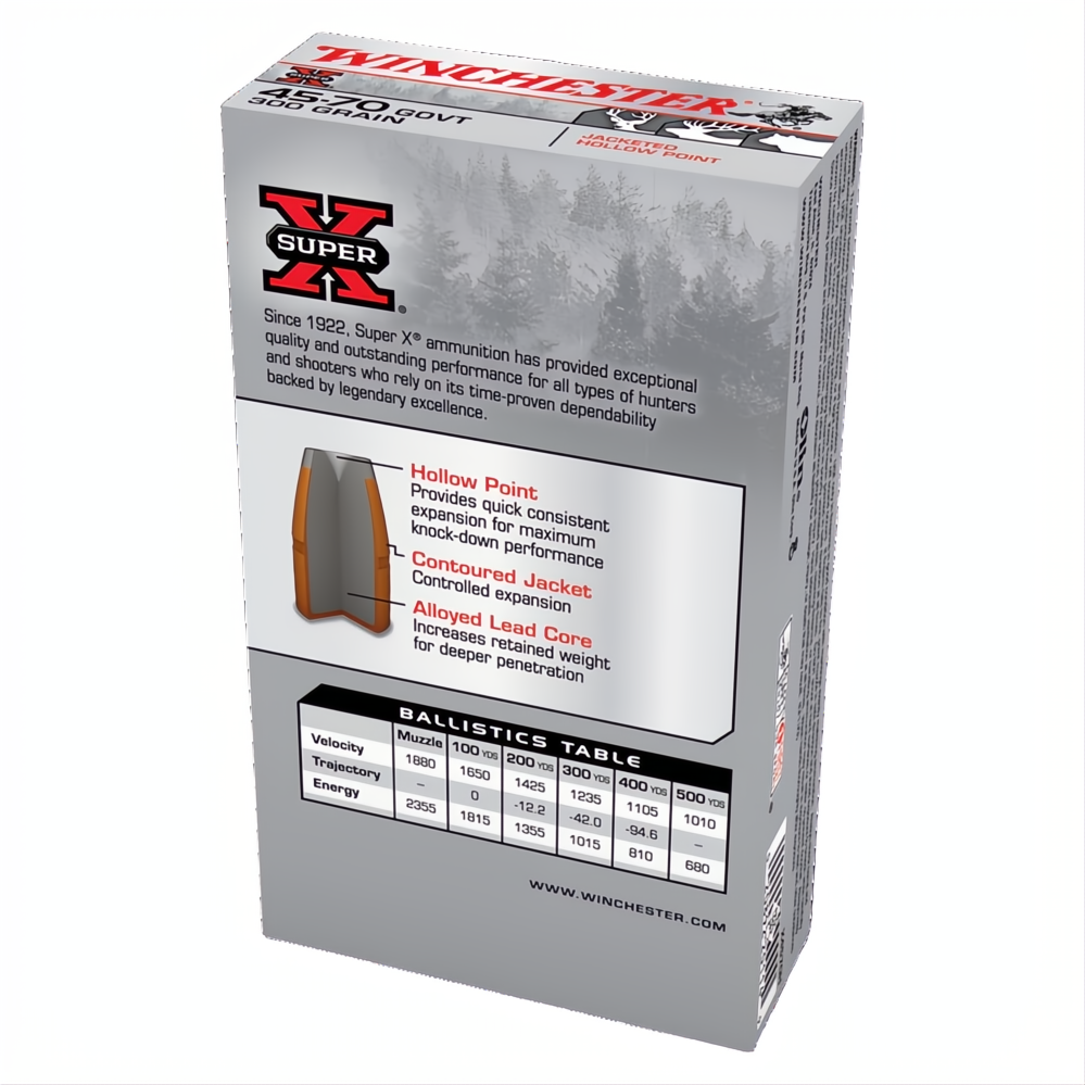 Winchester Super X 45-70 Gov 300gr JHP