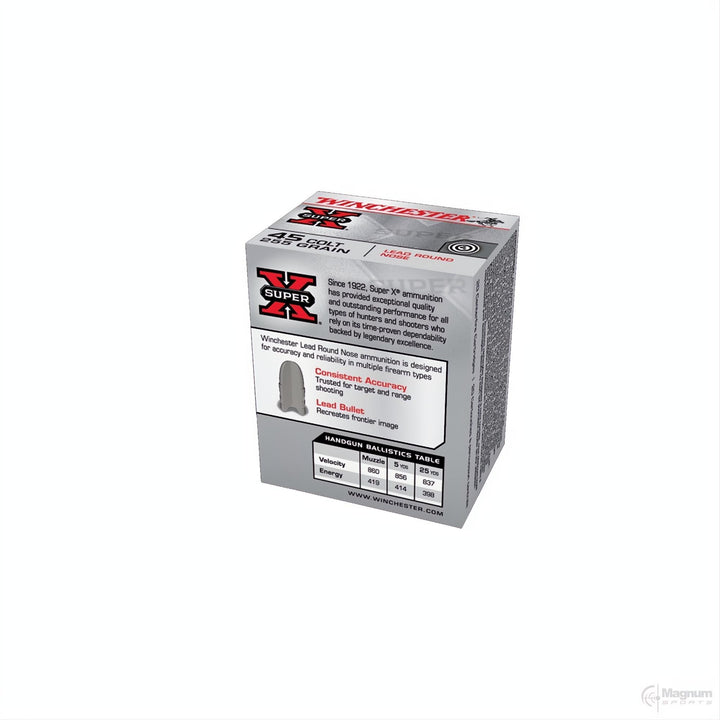 Winchester Super X 45 Colt 255gr LRN