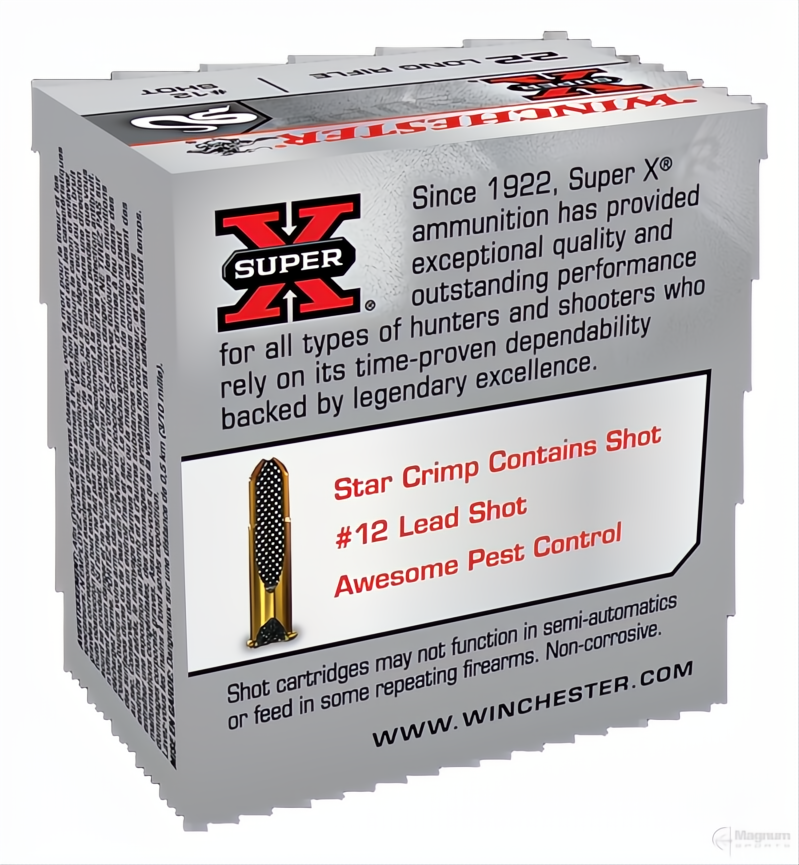 Rat Shot Rockets Winchester Super X Rat Shot 22LR 12 Shot – Magnum Sports