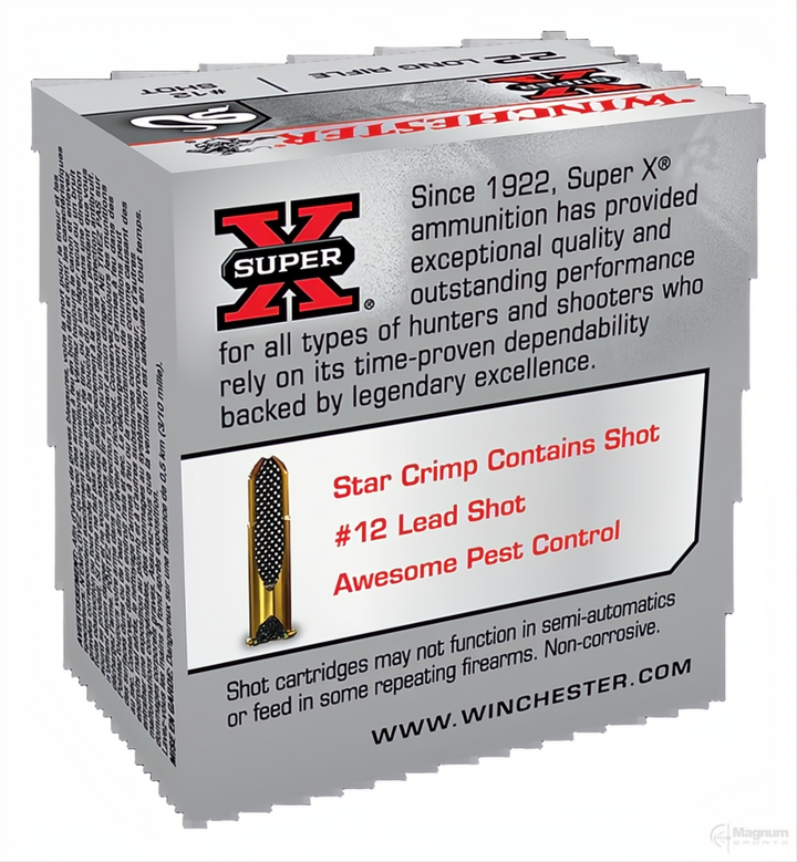 Winchester Super X Rat Shot 22LR 12 Shot