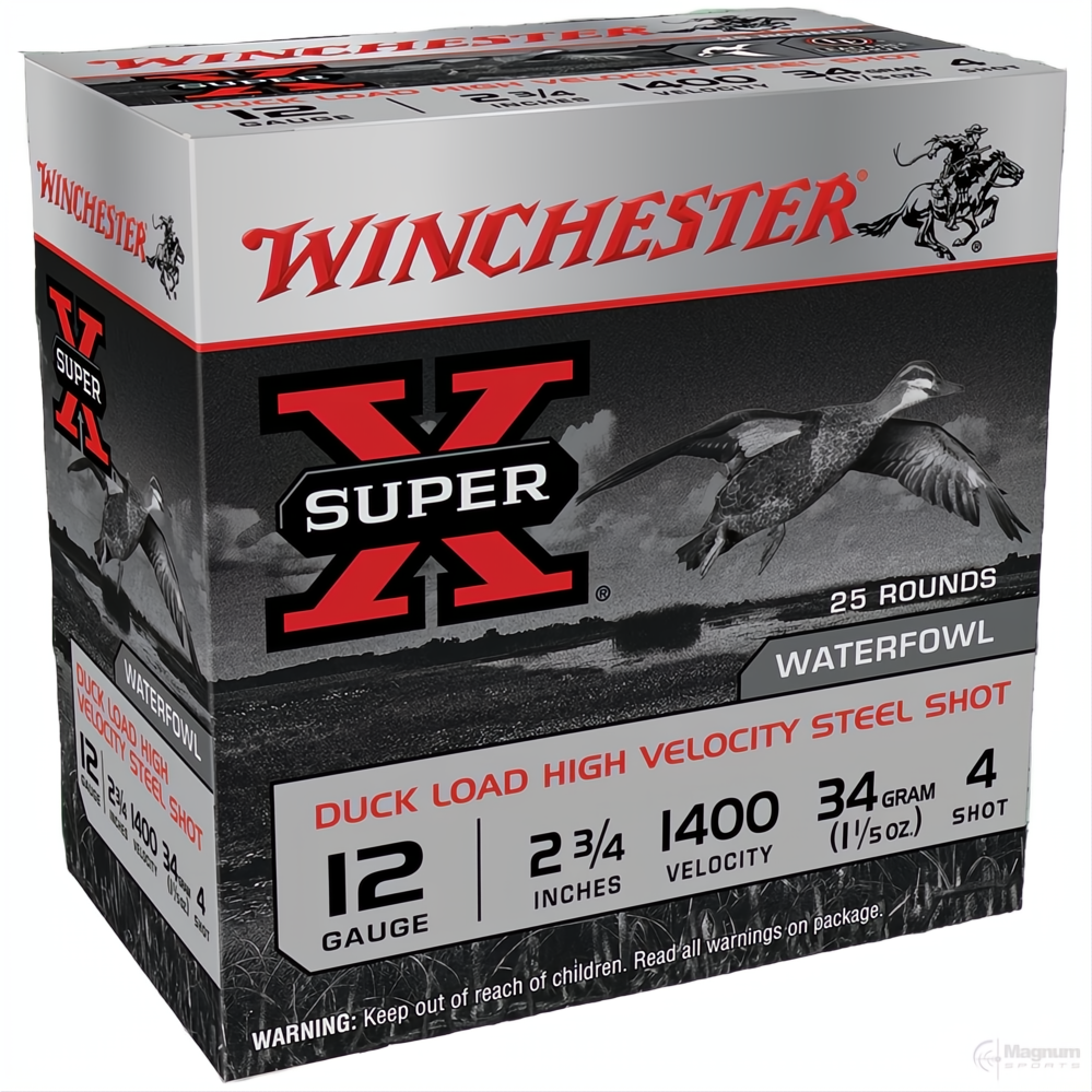 Winchester Super X Steel 12G 4 2-3/4" 34gm