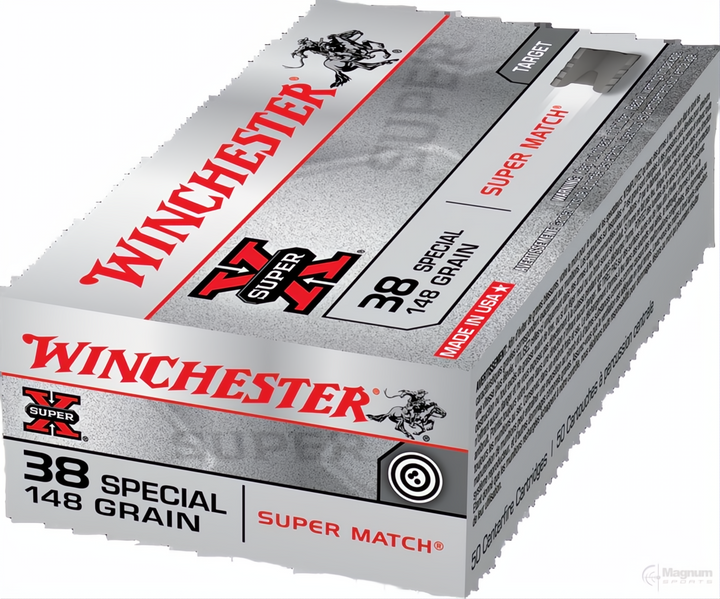Winchester Super X Super Match 38SP 148gr LWC
